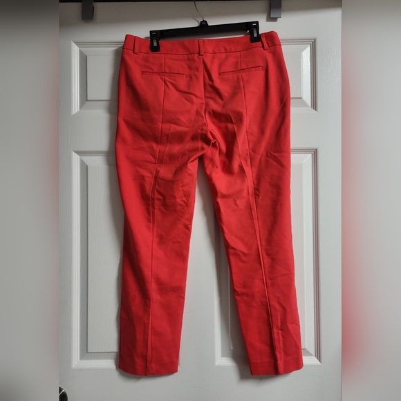 Express Womens Columnist Ankle Pants Size 10 Dark Coral - Picture 4 of 6